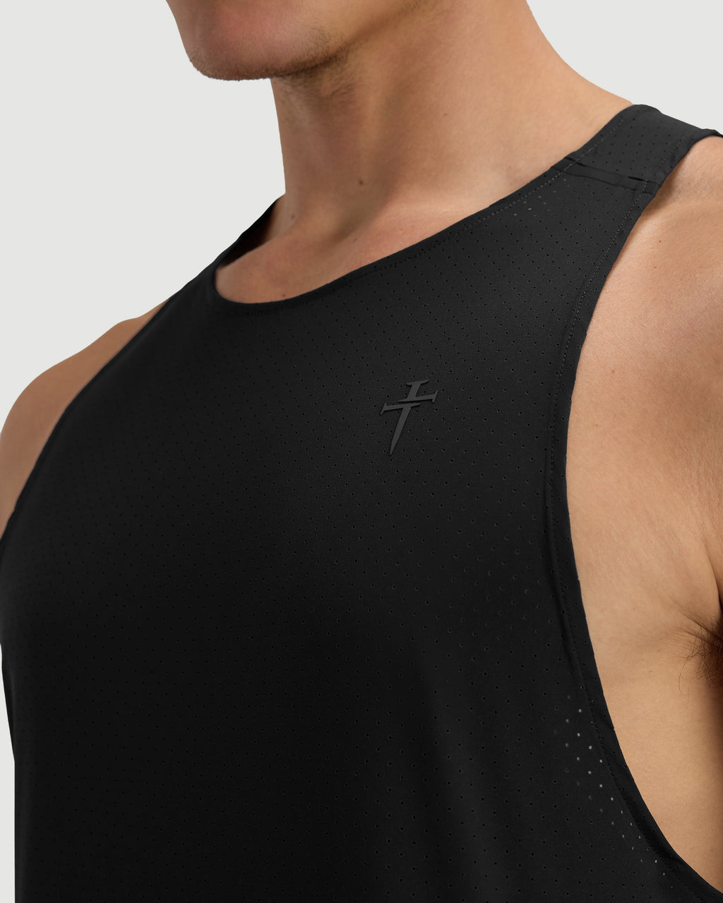 Laser Perforated Tank - Black