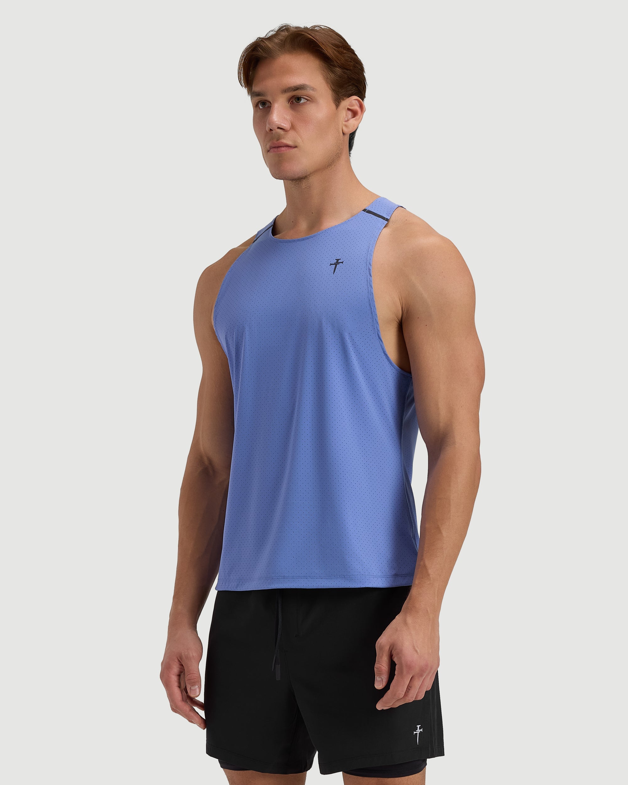 Laser Perforated Tank - Serene Blue
